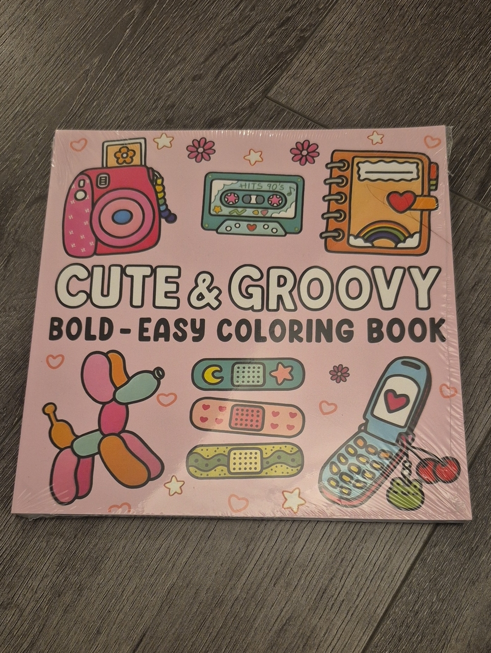 Cute & Groovy Bold-Easy Coloring Book - Brand New Cozy Coloring Books Adults,Kid